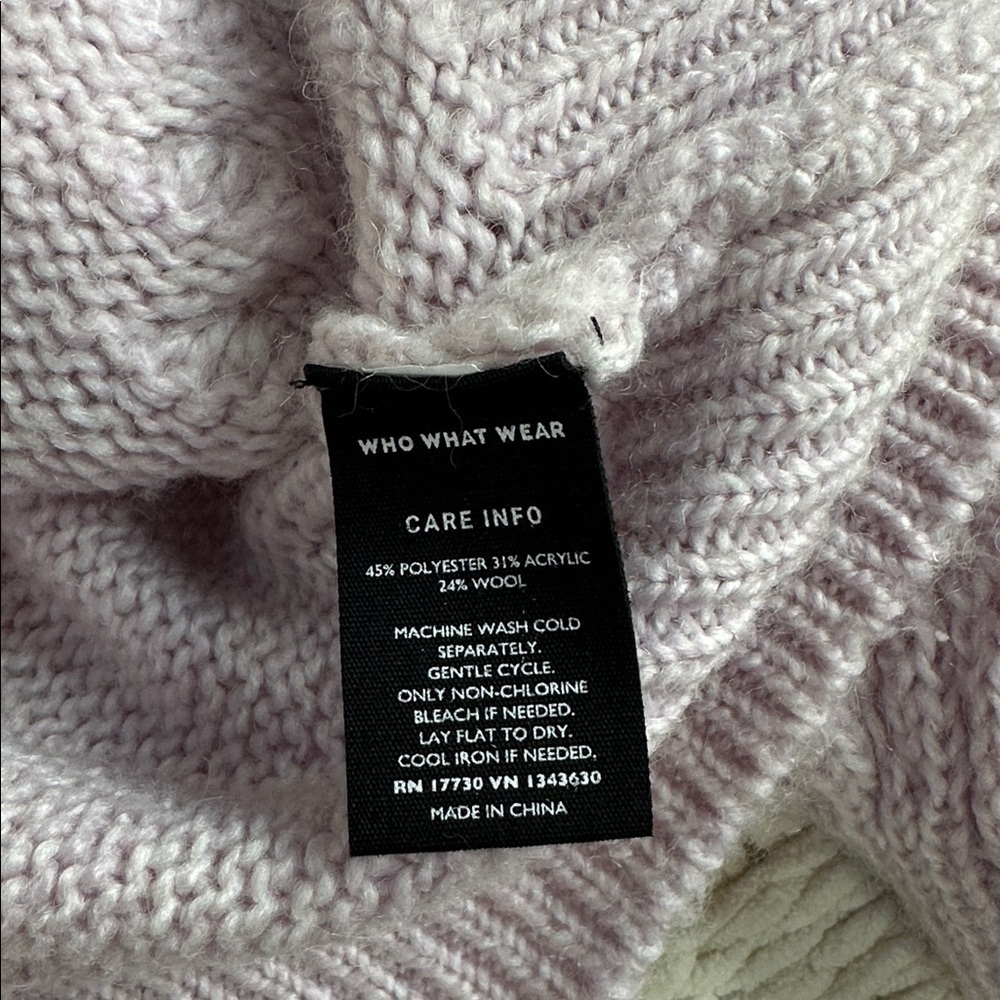 Who what wear chunky bobble stitch button front cardigan sweater - Picture 4 of 7